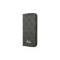 Guess case for iPhone 14 Pro 6.1" GUBKP14LHG4SHK black BT PC/TPU 4G PU Script Metal