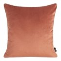 Eurofirany VELVET / 57 Two-sided velvet and imitation linen pillowcase with edges, 45X45 cm, color: dark pink