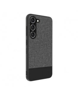 iLike Samsung Galaxy S23 Plus Plastic Leather Back Cover Gray