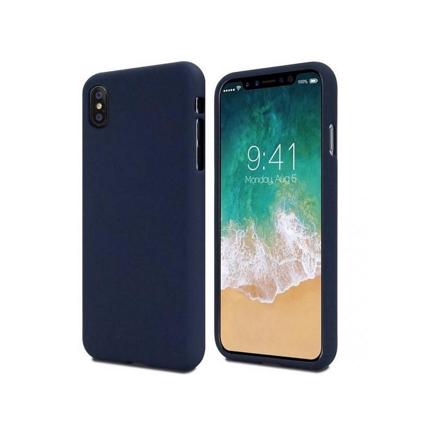 Mercury Soft feeling Super Thin TPU Matte surface back cover case for Apple iPhone 11 (6.1") Midnight blue