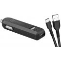 AVACOM CARMAX 2 CAR CHARGER 2X QUALCOMM QUICK CHARGE 2.0, Black (USB-C CABLE) AVACOM CARMAX 2 CAR CHARGER 2X QUALCOMM QUICK CHARGE 2.0, Black (USB-C CABLE)