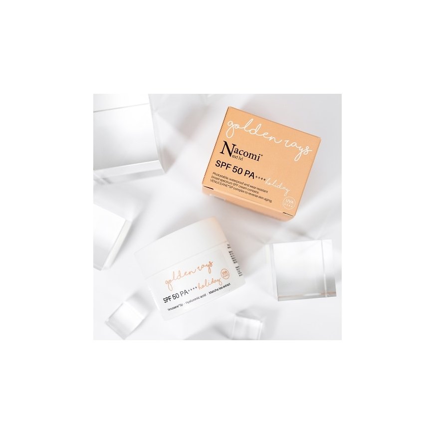 Nacomi Nacomi Next Level SPF50 PA ++++ Atostogų vandeniui atsparus veido kremas nuo raukšlių 50 ml – 2