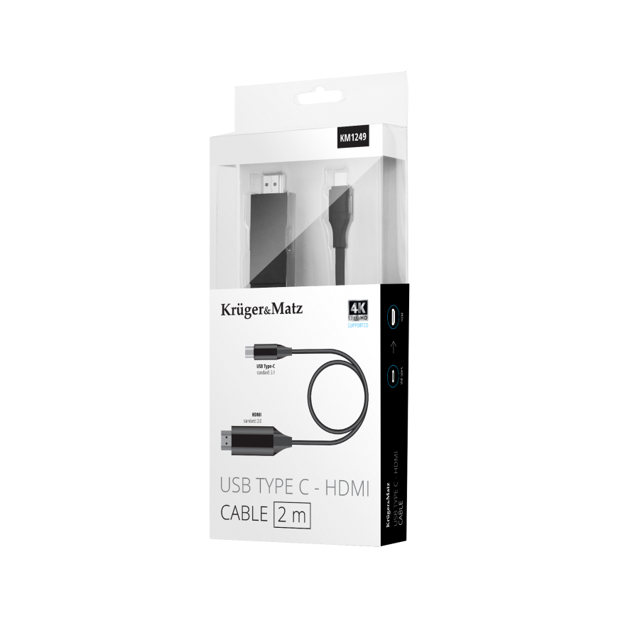 HDMI laidas - USB 2 m Kruger & Matz – 3