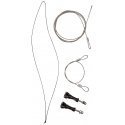 mantona safety line Set Stainless Steel 40cm + 100cm mantona safety line Set Stainless Steel 40cm + 100cm