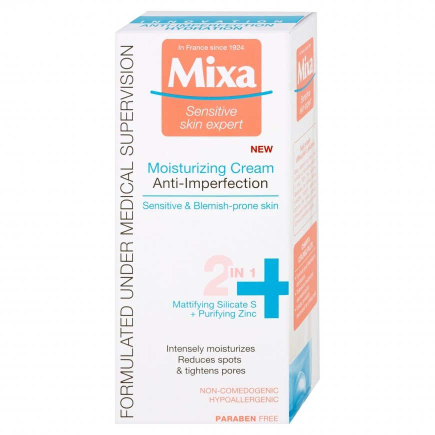 Drėkinamasis kremas problematiškai odai Mixa Anti Imperfection 2in1 50ml – 4