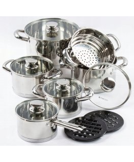 Dajar AMBITION Cookware set Berry 13-elementowy Indukcja (69799)