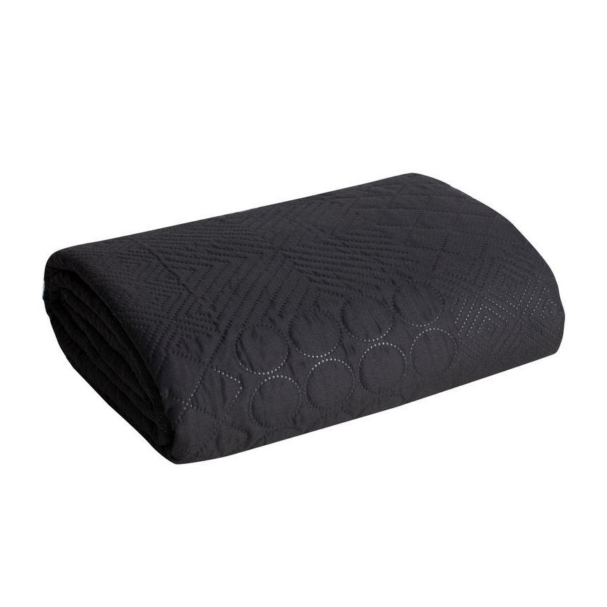 Eurofirany DESIGN 91 BONI / 5 Bedspread with quilt motif printed by hot pressing technique, 170X210 cm, color: black – 2