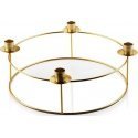 Mondex CEDRIC GOLD Świecznik 30cmx h11,5cm Mondex CEDRIC GOLD Świecznik 30cmx h11,5cm