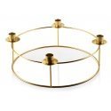 Mondex CEDRIC GOLD Świecznik 30cmx h11,5cm Mondex CEDRIC GOLD Świecznik 30cmx h11,5cm