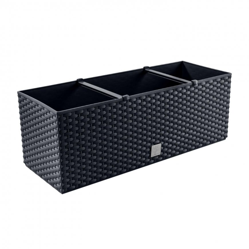 Prosperplast Flower pot with insert Wheel case DRTC500 anthracite – 3
