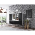 Cama elutoa mööblikomplekt ROCO 19 (4xRO3 + 4xRO6) valge / valge / must Cama elutoa mööblikomplekt ROCO 19 (4xRO3 + 4xRO6) valge / valge / must