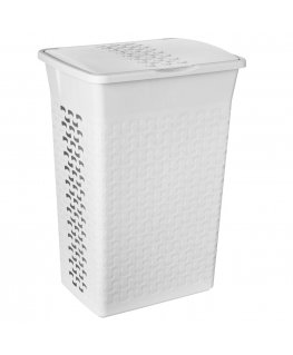 Rectangular laundry or laundry basket BranQ 55L Cotton, antique white