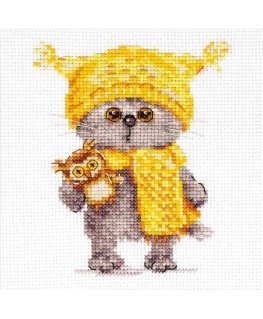 Beldizart Cross stitch kit "Basik Cat. Owl" S0-228