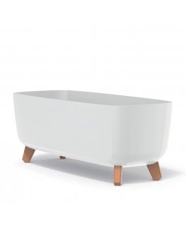 Prosperplast div class"int_ce_html"GRACIA CASE flower pot - white/div