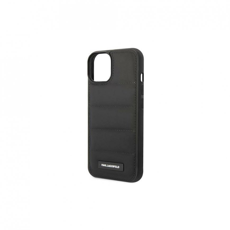 Karl Lagerfeld Karl Lagefeld dėklas, skirtas iPhone 14 6.1" KLHCP14SPSQAK Juodas Hardcase Puffy Pailgintas logotipas – 4