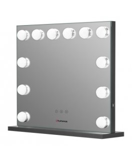 Humanas vanity mirror Humanas HS-HM02 vanity mirror with LED lighting - black
