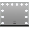 Humanas vanity mirror Humanas HS-HM02 vanity mirror with LED lighting - black