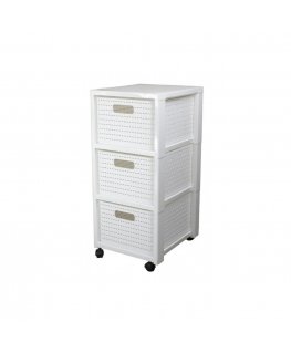 Rotho Country 3-drawer bookcase in white
