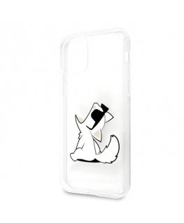 Karl Lagerfeld dėklas skirtas iPhone 11 KLHCN61CFNRC transparent hard dėklas Choupette Fun
