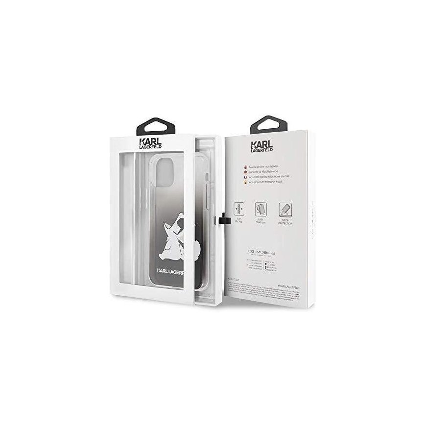 Karl Lagerfeld dėklas skirtas iPhone 11 KLHCN61CFNRC transparent hard dėklas Choupette Fun – 5
