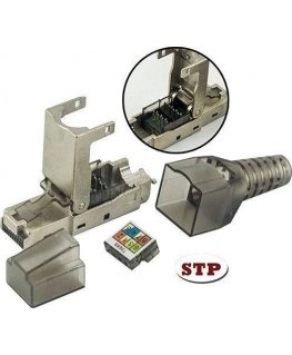 TECHLY STP Cat.6A RJ45 modular plug without tools