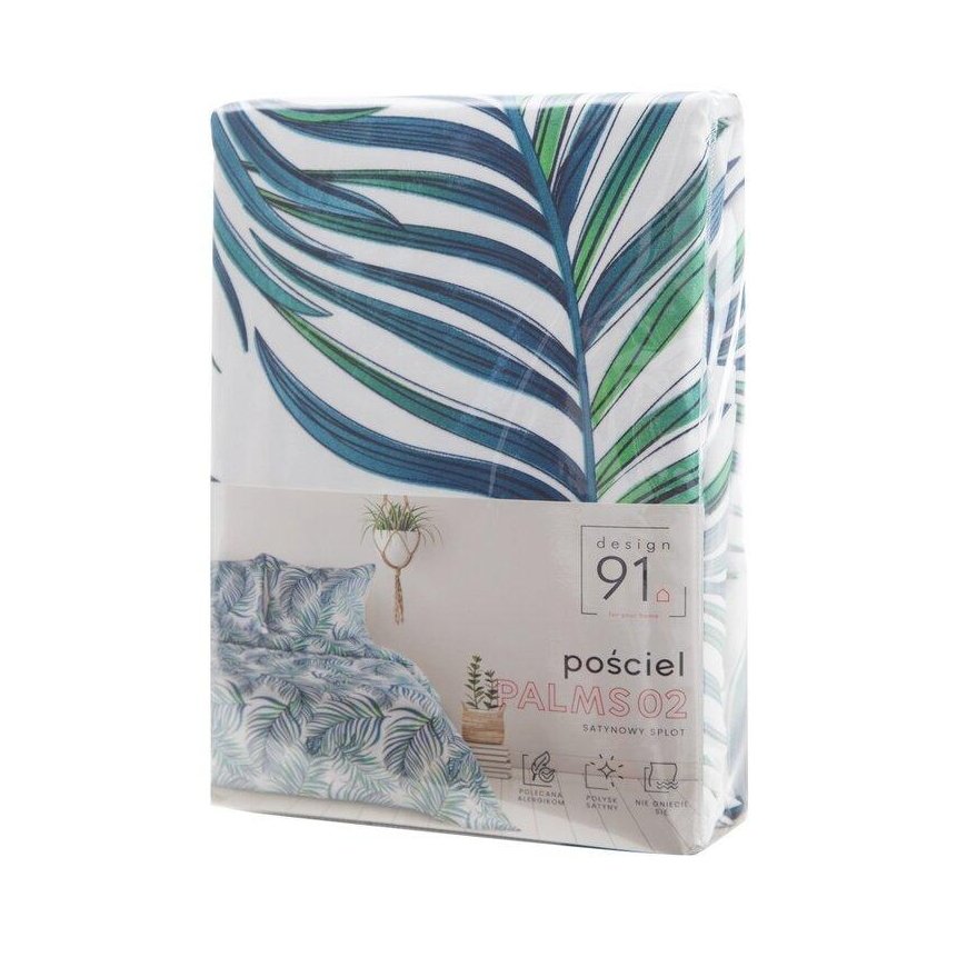 Bedding set Eurofirany D91/POS/PALMS/02 160X200 70X80/X2 – 3