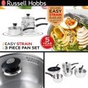 Russell Hobbs RH00542EU7 Easy Strain Pan Set 3pcs Russell Hobbs RH00542EU7 Easy Strain Pan Set 3pcs