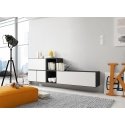 Cama living room furniture set ROCO 9 (RO1+RO3+2xRO6+2xRO5) black/black/white Cama living room furniture set ROCO 9 (RO1+RO3+2xRO6+2xRO5) black/black/white