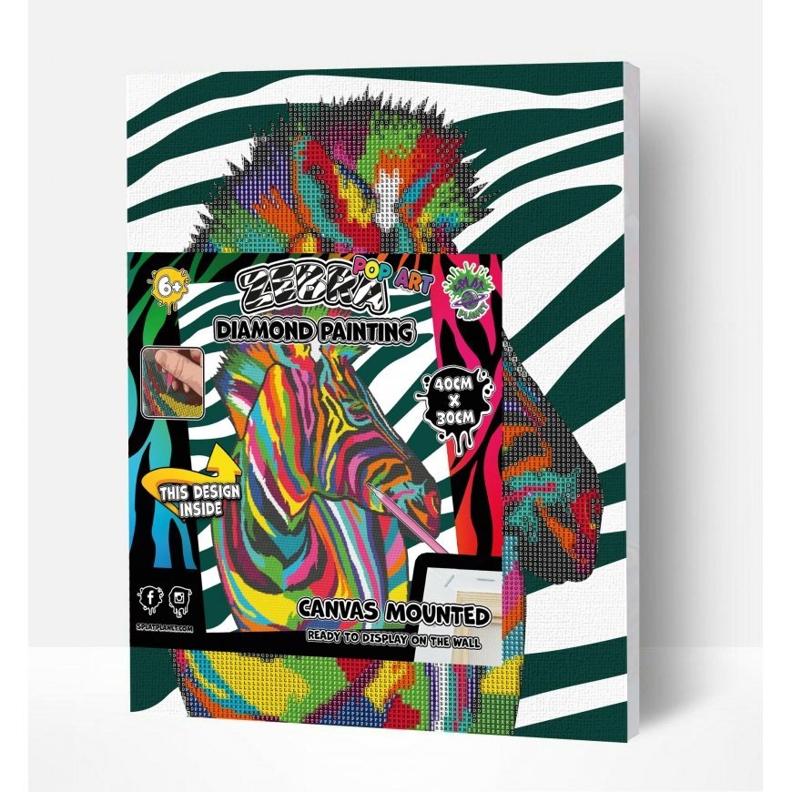 Splat Planet diamond puzzle ZEBRA 30x40 cm – 2