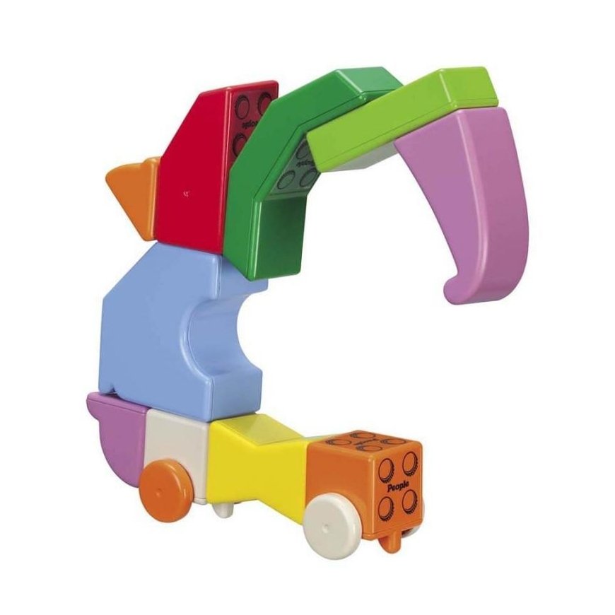 „People Blocks“ magnetinių kaladėlių rinkinys „ZOO GYVŪNAI“, 17 kaladėlių / People Blocks 17pc Set Zoo Animals – 5