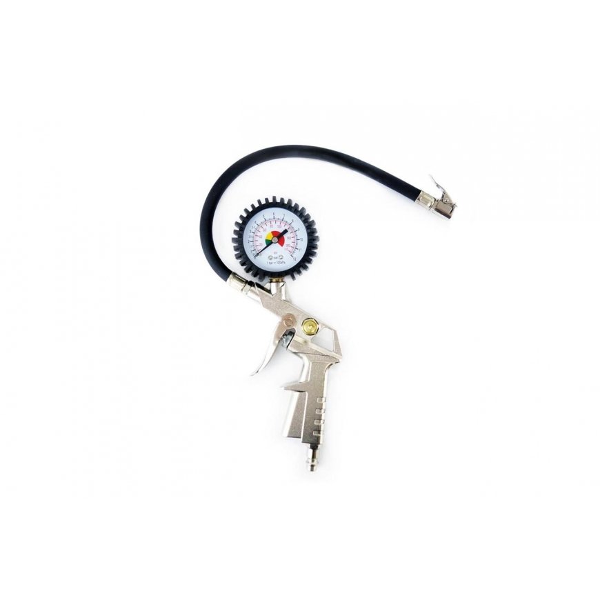 Amio Pistolet do pompowania with manometer