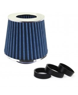 Mėlynas kūginis oro filtras + 3 adapteriai amio-02458
