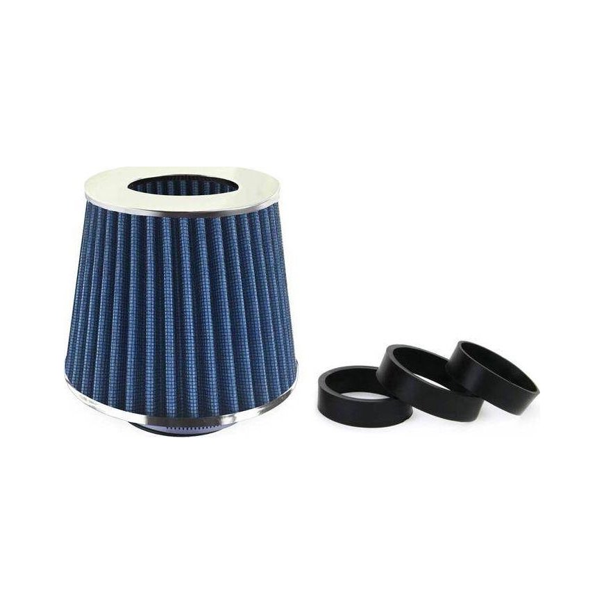Blue conical air filter + 3 adapters amio-02458 – 2
