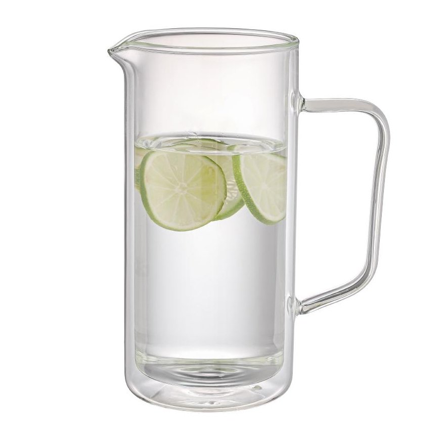 Dvisienis stiklinis ąsotis Zyle ZY0510DG 1000 ml