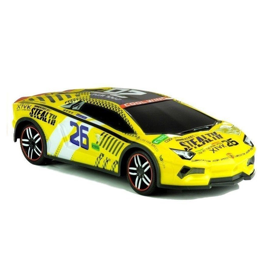 Lean Cars Remote Control Sports Car R/C Remote Control Yellow – 2