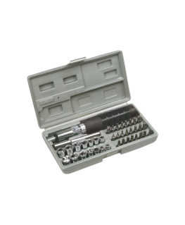 Top Tools Top Tools Screwdriver bits and sockets with handle 40 pcs. - 39D386