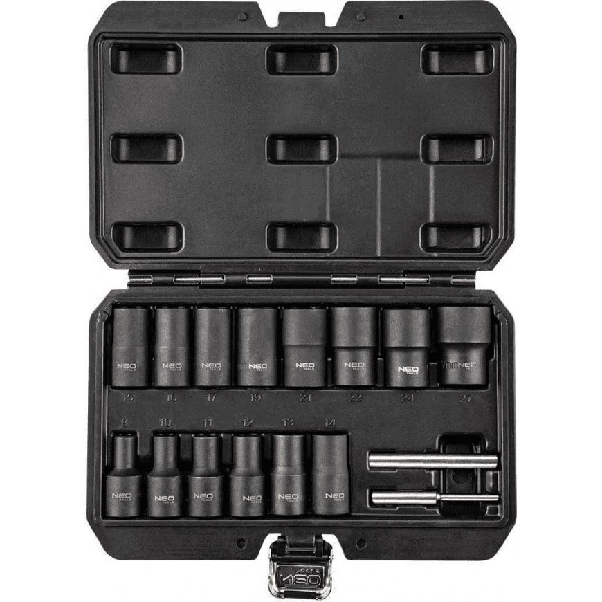 Neo 1/2 inch sockets for damaged nuts - 16 pcs
