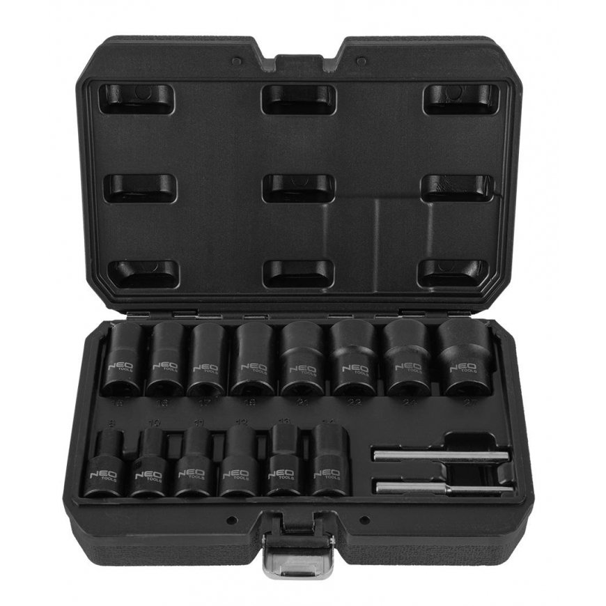 Neo 1/2 inch sockets for damaged nuts - 16 pcs – 2