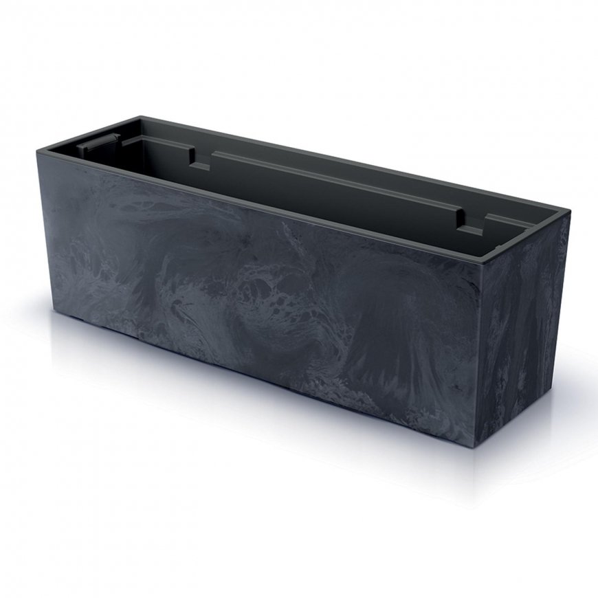 Prosperplast div class"int_ce_html"URBI CASE BETON EFFECT flower pot - anthracite/div