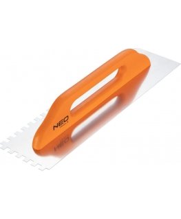 Neo trowel with teeth 480x128mm tooth 10x10x10mm wooden handle (50-183)