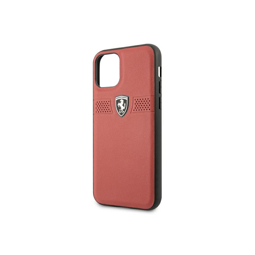 Ferrari FEOBAHCN58RE iPhone 11 Pro 5.8 inch Red/Red Hard Case Off Track Leather – 3
