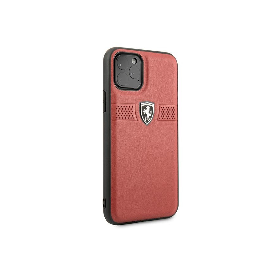 Ferrari FEOBAHCN58RE iPhone 11 Pro 5.8 inch Red/Red Hard Case Off Track Leather – 5