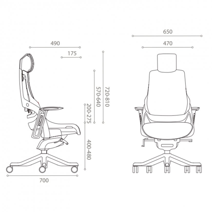 Task chair WAU olive green – 2