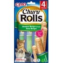 CIAO Churu Rolls Chicken Recipe wraps Tuna Кошка Лакомство Курица, тунец 14 g CIAO Churu Rolls Chicken Recipe wraps Tuna Кошка Лакомство Курица, тунец 14 g