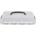 Patisse cake tin with lid 35 cm silver steel 12 compartments Patisse cake tin with lid 35 cm silver steel 12 compartments