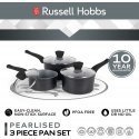 Russell Hobbs RH01706EU Pearlised saucepan set 3pcs