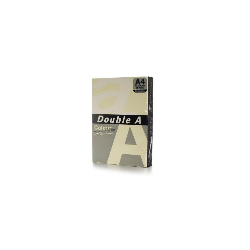 Colored paper Double A, 80g, A4, 500 sheets, Ivory – 2