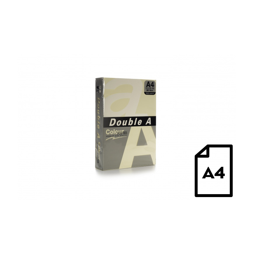 Colored paper Double A, 80g, A4, 500 sheets, Ivory – 4