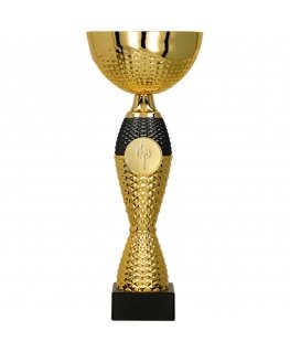 Detail Gold and black metal cup