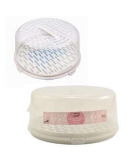 Round, tall container for white dough with cooling insert Branq